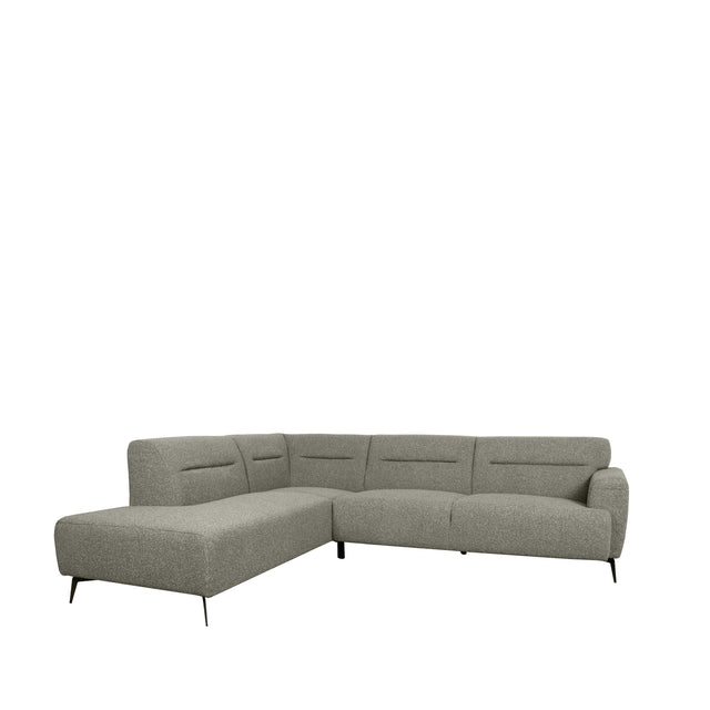 LABEL51 Hoekbank Bolzano - Truffel grijs - Boucle - Links van LABEL51 – Luxe comfort op maat van PureWonen. Vraag naar de beste prijs.