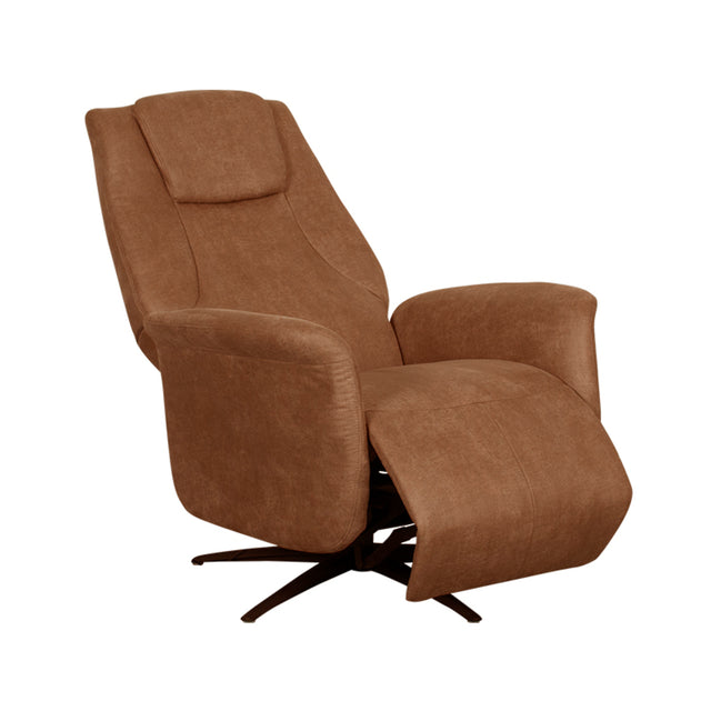 LABEL51 Fauteuil Stockholm - Cognac - Micro Suede - One Size