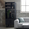 LABEL51 Boekkast Santos - Zwart - Mangohout - Boekkast van LABEL51 – Luxe comfort op maat van PureWonen. Vraag naar de beste prijs.