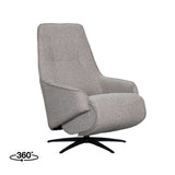 LABEL51 Fauteuil Odense - Truffel grijs - Boucle van LABEL51 – Luxe comfort op maat van PureWonen. Vraag naar de beste prijs.