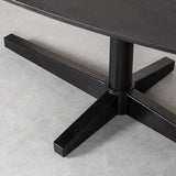 LABEL51 Eetkamertafel Rosie - Zwart - Mangohout - 220x100 cm van LABEL51 – Luxe comfort op maat van PureWonen. Vraag naar de beste prijs.