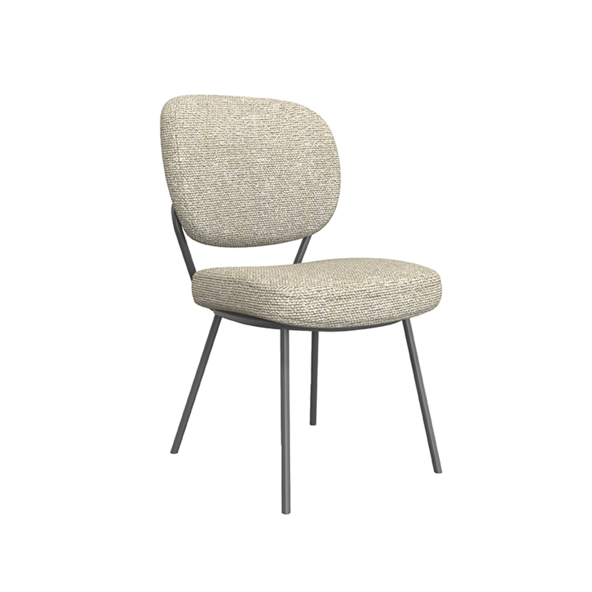 LABEL51 Eetkamerstoel Singapore - Naturel - Boucle van LABEL51 – Luxe comfort op maat van PureWonen. Vraag naar de beste prijs.