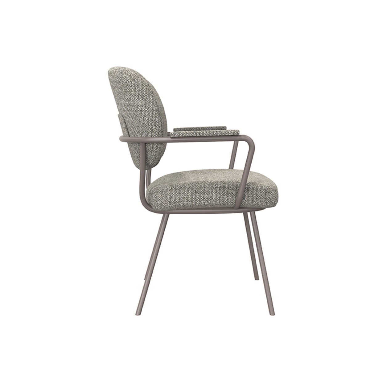 LABEL51 Eetkamerstoel Lausanne - Truffel grijs - Boucle van LABEL51 – Luxe comfort op maat van PureWonen. Vraag naar de beste prijs.