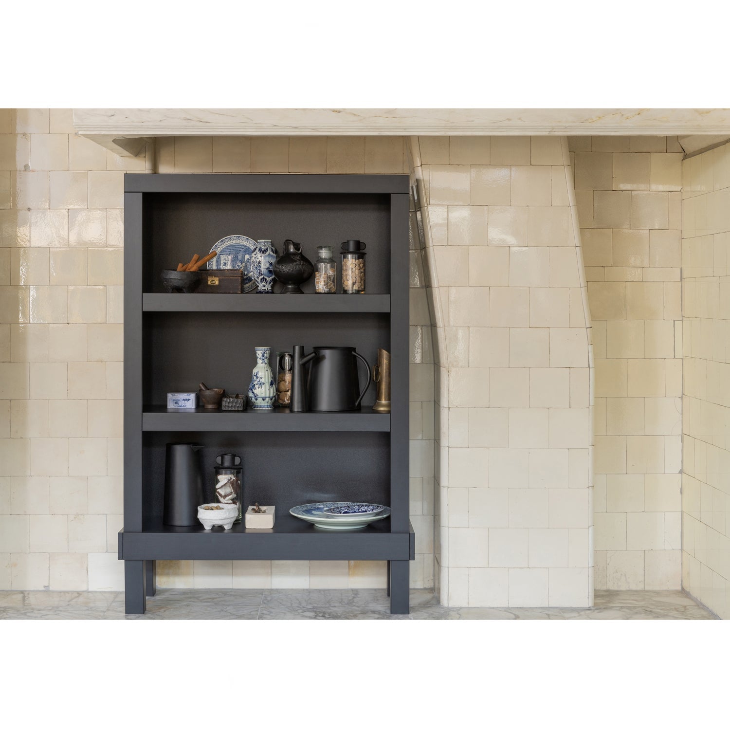 Bonk Open Kast Grenen Matzwart [Fsc] van WOOOD – Luxe comfort op maat van PureWonen. Vraag naar de beste prijs.