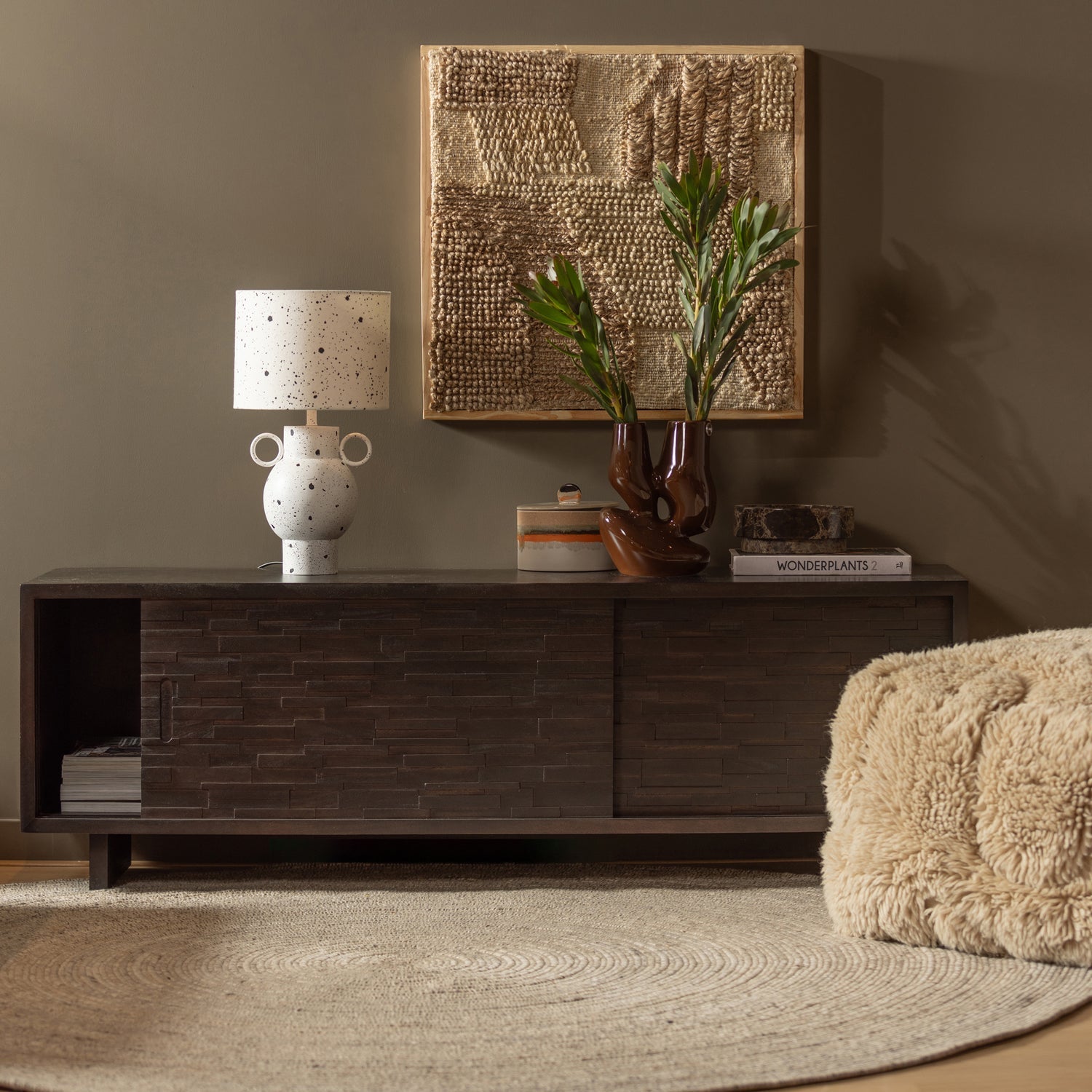 Utopia Vloerkleed Rond Naturel O200 Cm van WOOOD – Luxe comfort op maat van PureWonen. Vraag naar de beste prijs.