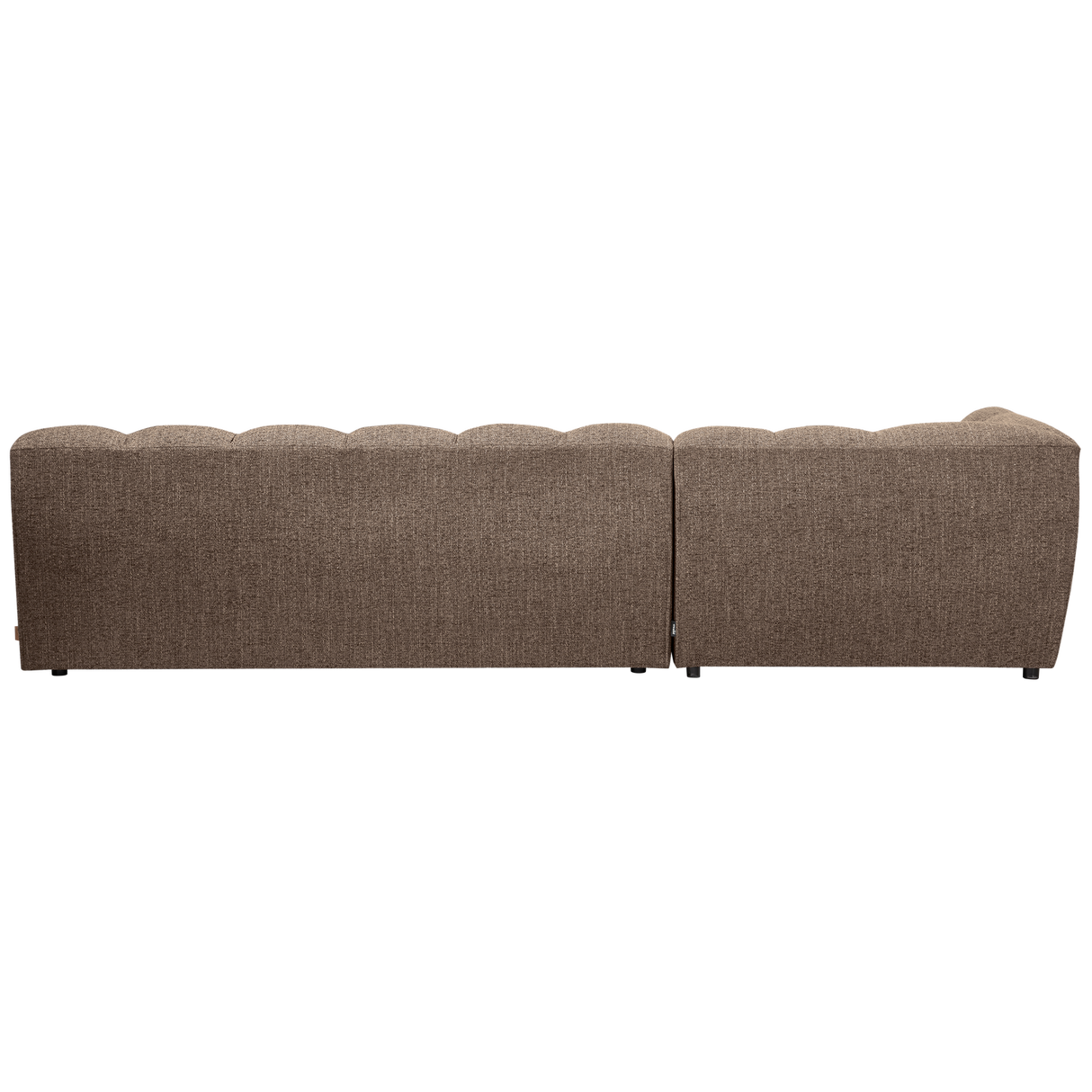 Allure Chaise Longue Links Geweven Stof Donkerbruin Melange van WOOOD – Luxe comfort op maat van PureWonen. Vraag naar de beste prijs.