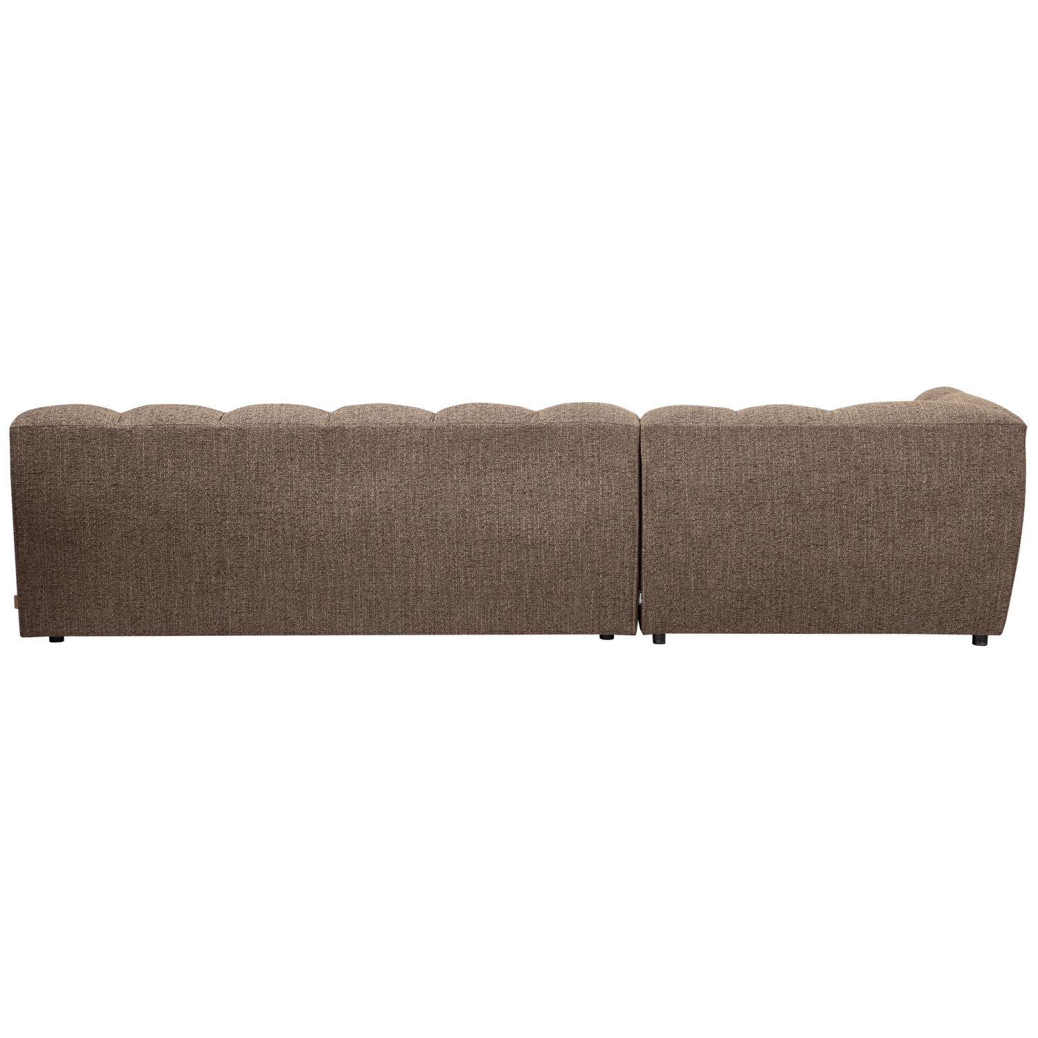 Allure Chaise Longue Links Geweven Stof Donkerbruin Melange van WOOOD – Luxe comfort op maat van PureWonen. Vraag naar de beste prijs.