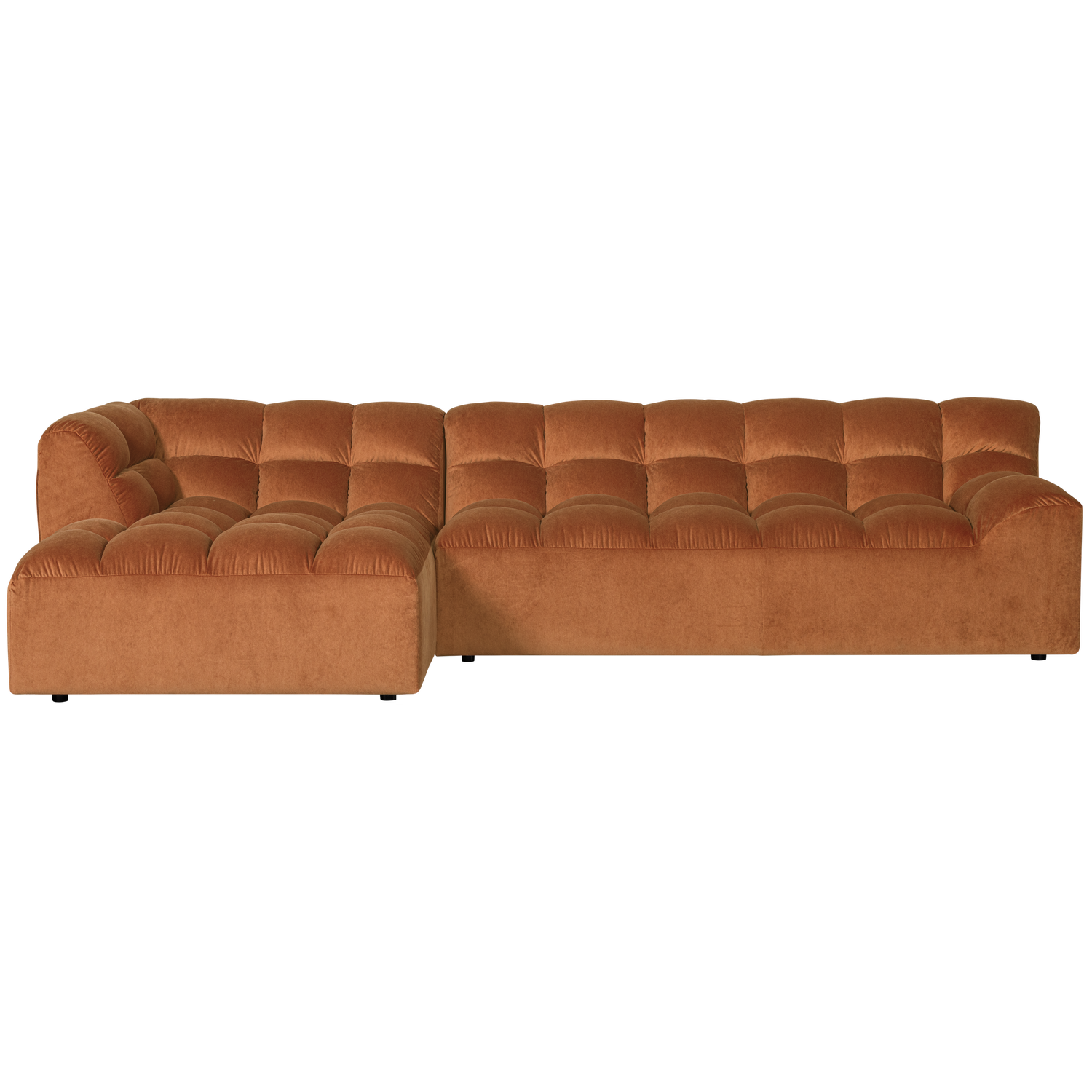 Allure Chaise Longue Links Velvet Terra van WOOOD – Luxe comfort op maat van PureWonen. Vraag naar de beste prijs.