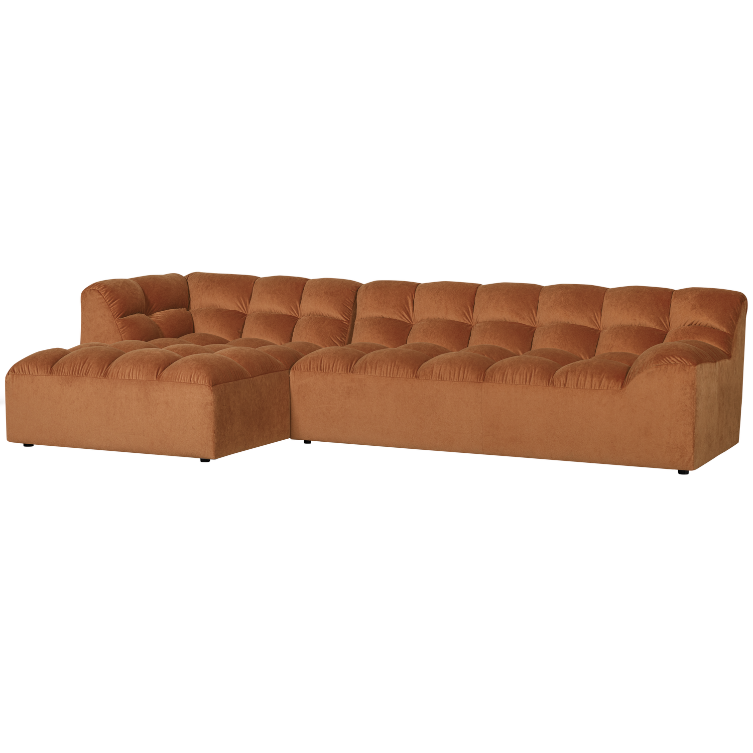 Allure Chaise Longue Links Velvet Terra van WOOOD – Luxe comfort op maat van PureWonen. Vraag naar de beste prijs.