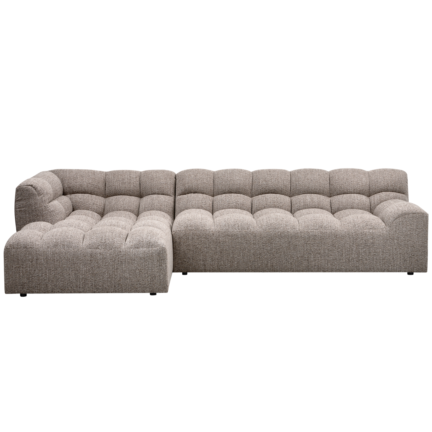 Allure Chaise Longue Links Geweven Stof Klei Melange van WOOOD – Luxe comfort op maat van PureWonen. Vraag naar de beste prijs.