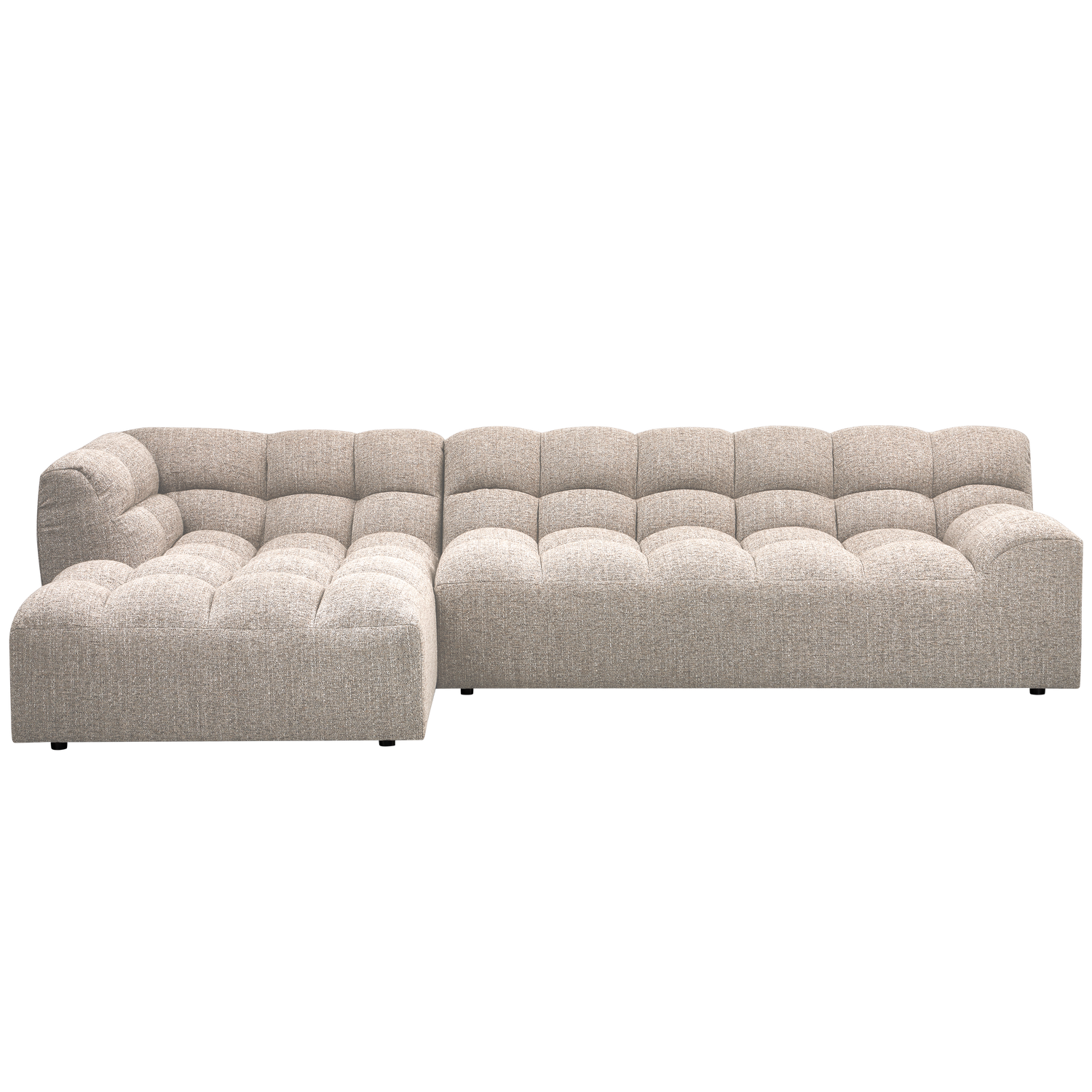 Allure Chaise Longue Links Geweven Stof Naturel Melange van WOOOD – Luxe comfort op maat van PureWonen. Vraag naar de beste prijs.
