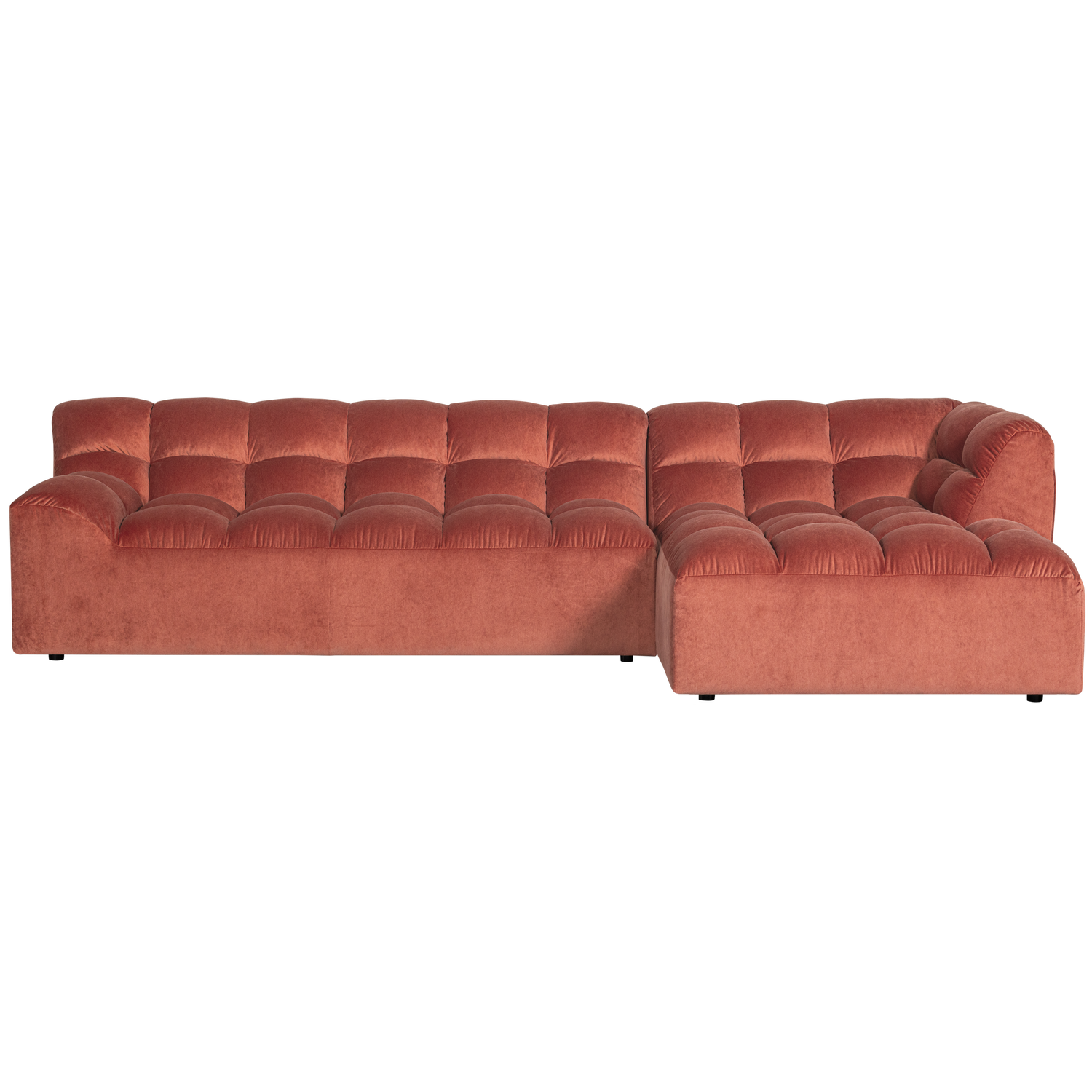 Allure Chaise Longue Rechts Velvet Blush van WOOOD – Luxe comfort op maat van PureWonen. Vraag naar de beste prijs.