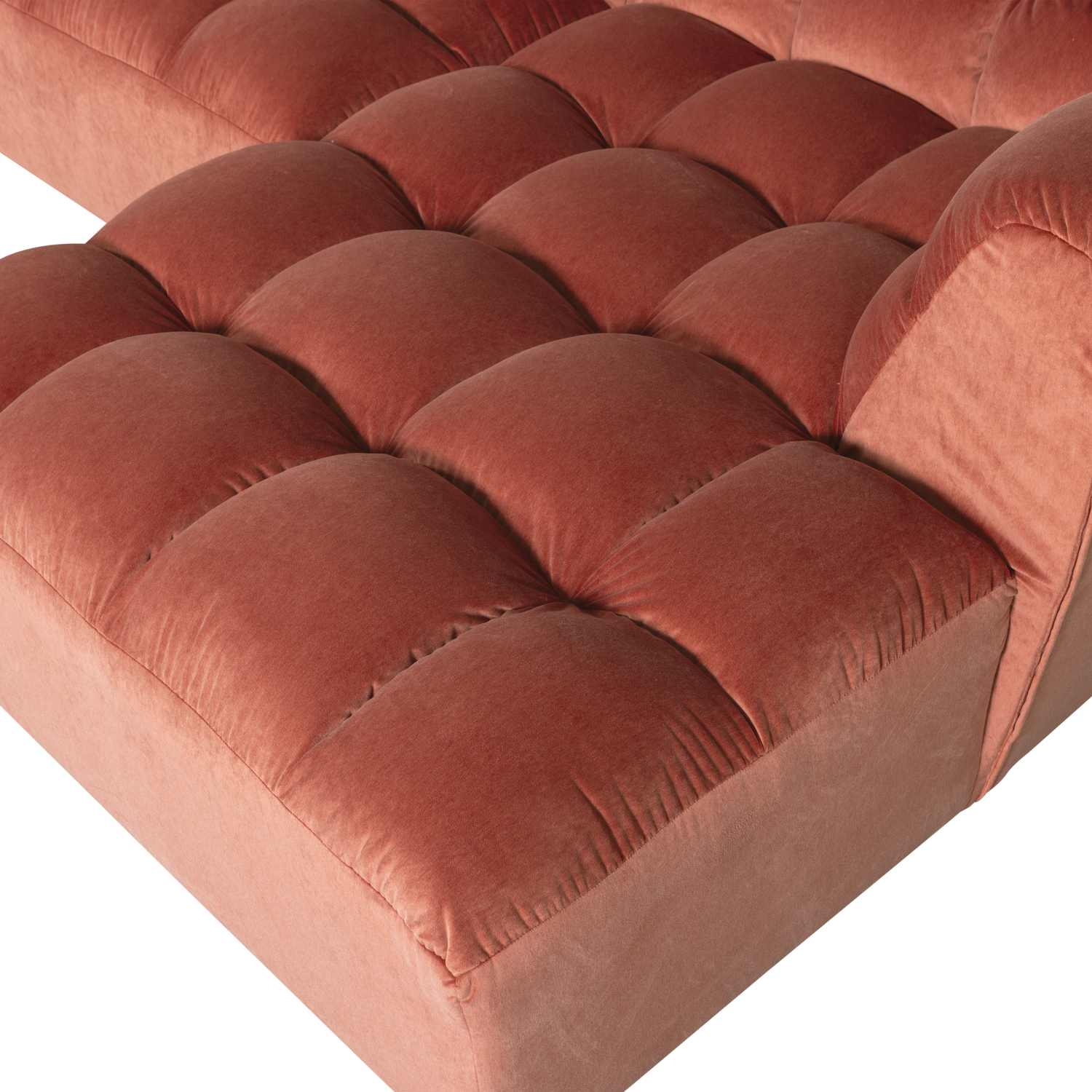 Allure Chaise Longue Rechts Velvet Blush van WOOOD – Luxe comfort op maat van PureWonen. Vraag naar de beste prijs.