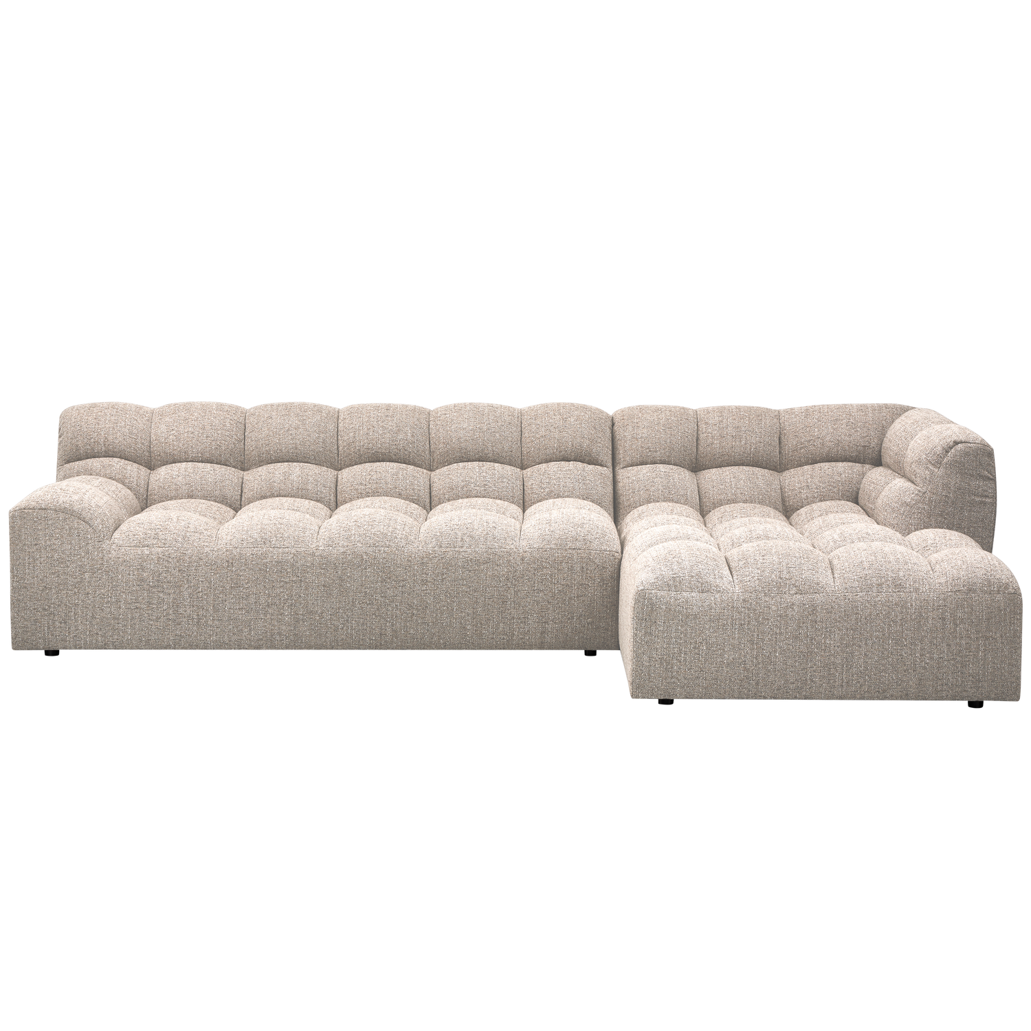 Allure Chaise Longue Rechts Geweven Stof Naturel Melange van WOOOD – Luxe comfort op maat van PureWonen. Vraag naar de beste prijs.