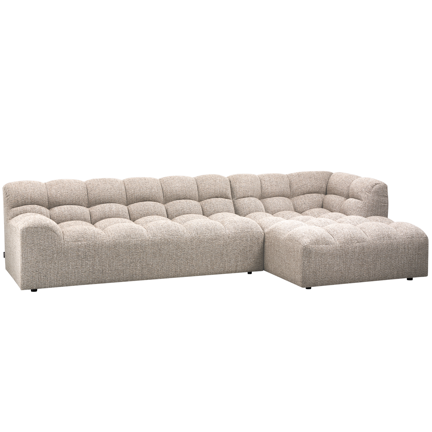 Allure Chaise Longue Rechts Geweven Stof Naturel Melange van WOOOD – Luxe comfort op maat van PureWonen. Vraag naar de beste prijs.