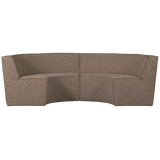 Europa 4 Zits Eetbank Geweven Stof Donkerbruin Melange van WOOOD – Luxe comfort op maat van PureWonen. Vraag naar de beste prijs.