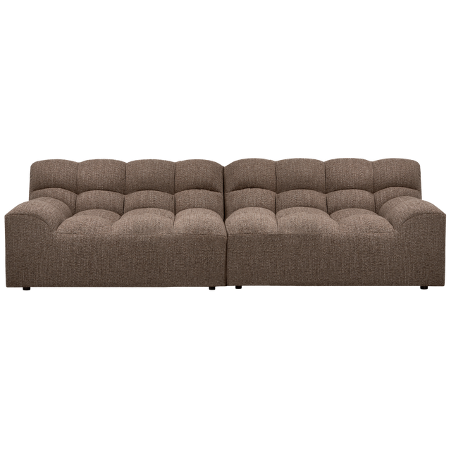 Allure 3 Zits Bank Geweven Stof Donkerbruin Melange van WOOOD – Luxe comfort op maat van PureWonen. Vraag naar de beste prijs.
