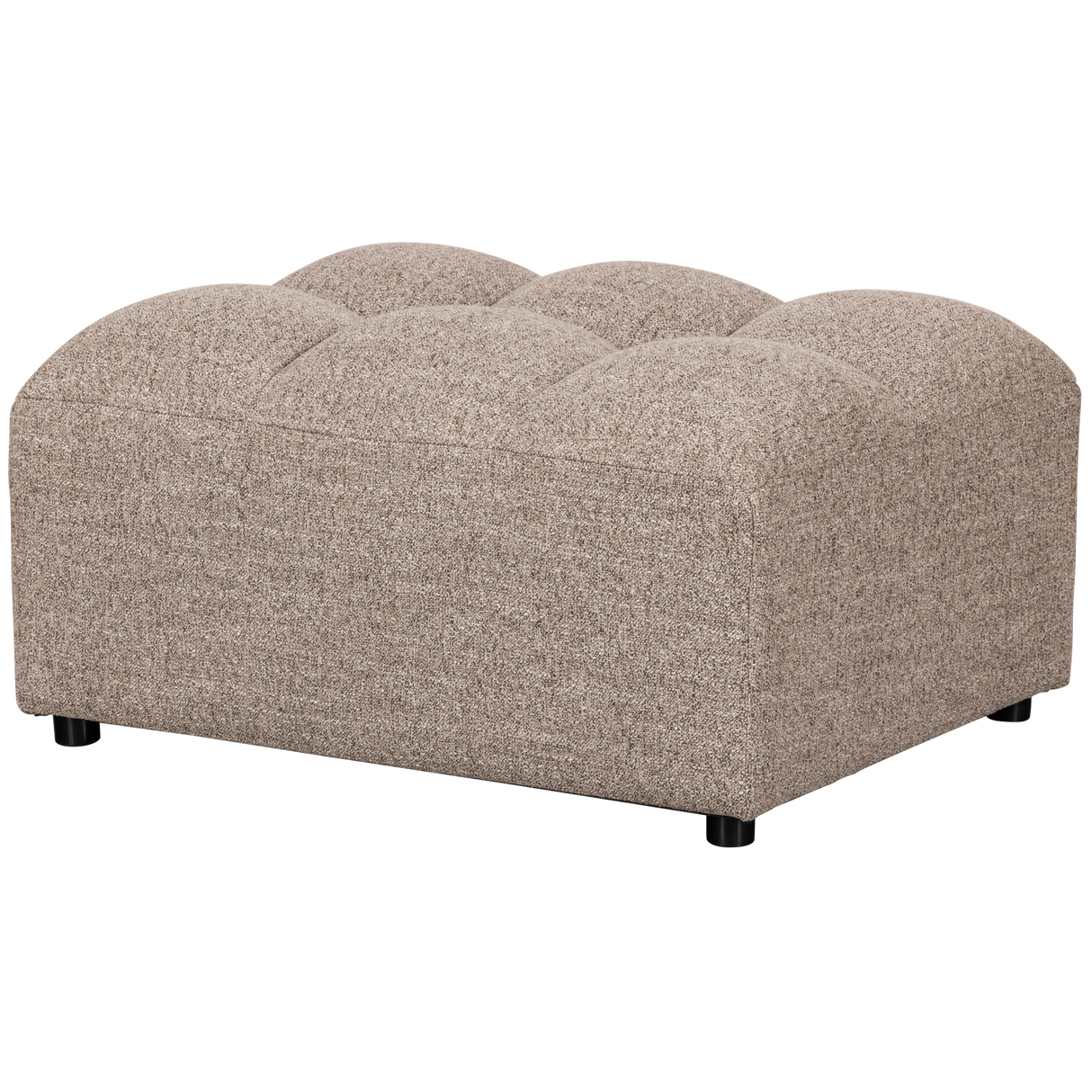 Allure Hocker Geweven Stof Bruin Melange