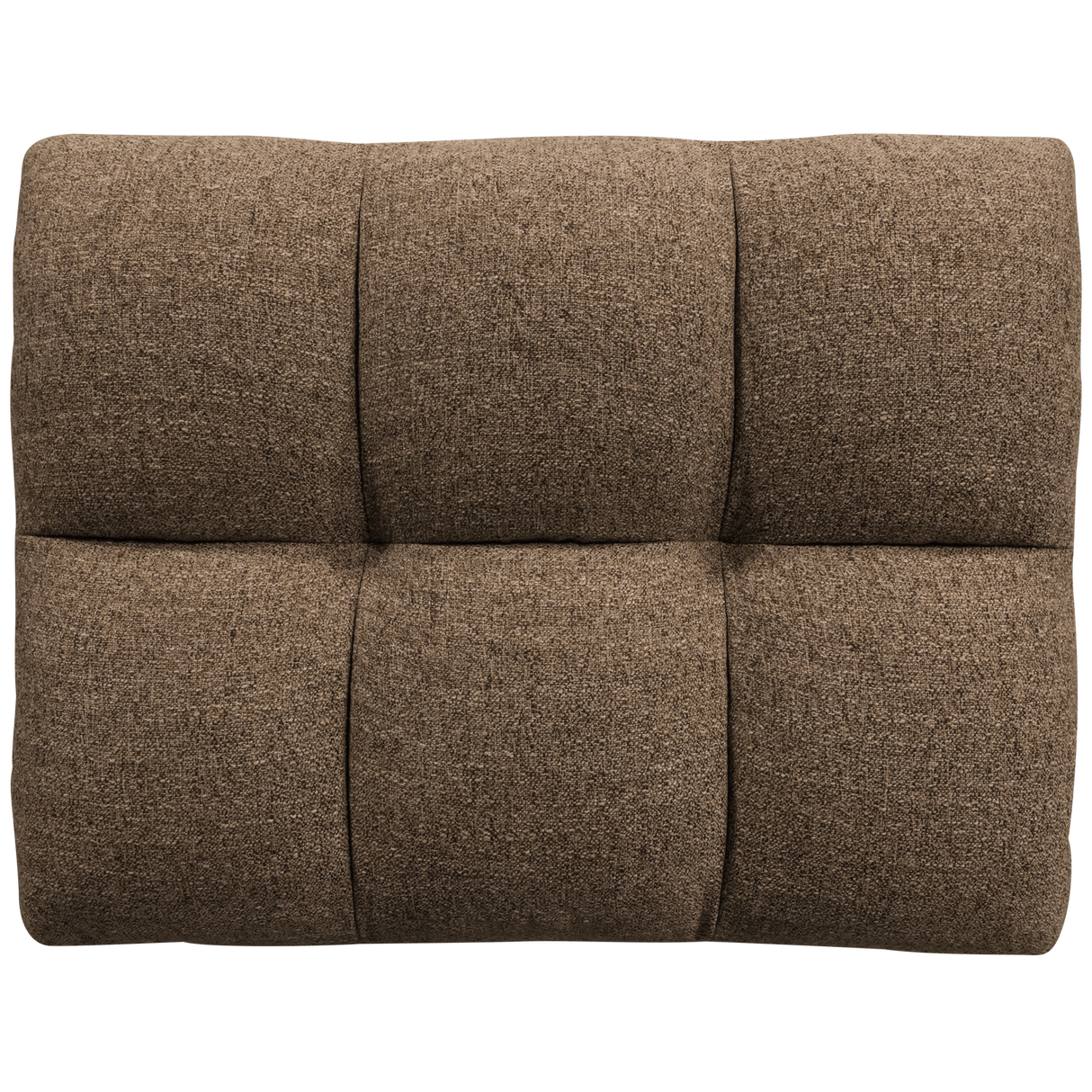 Allure Hocker Geweven Stof Donkerbruin Melange