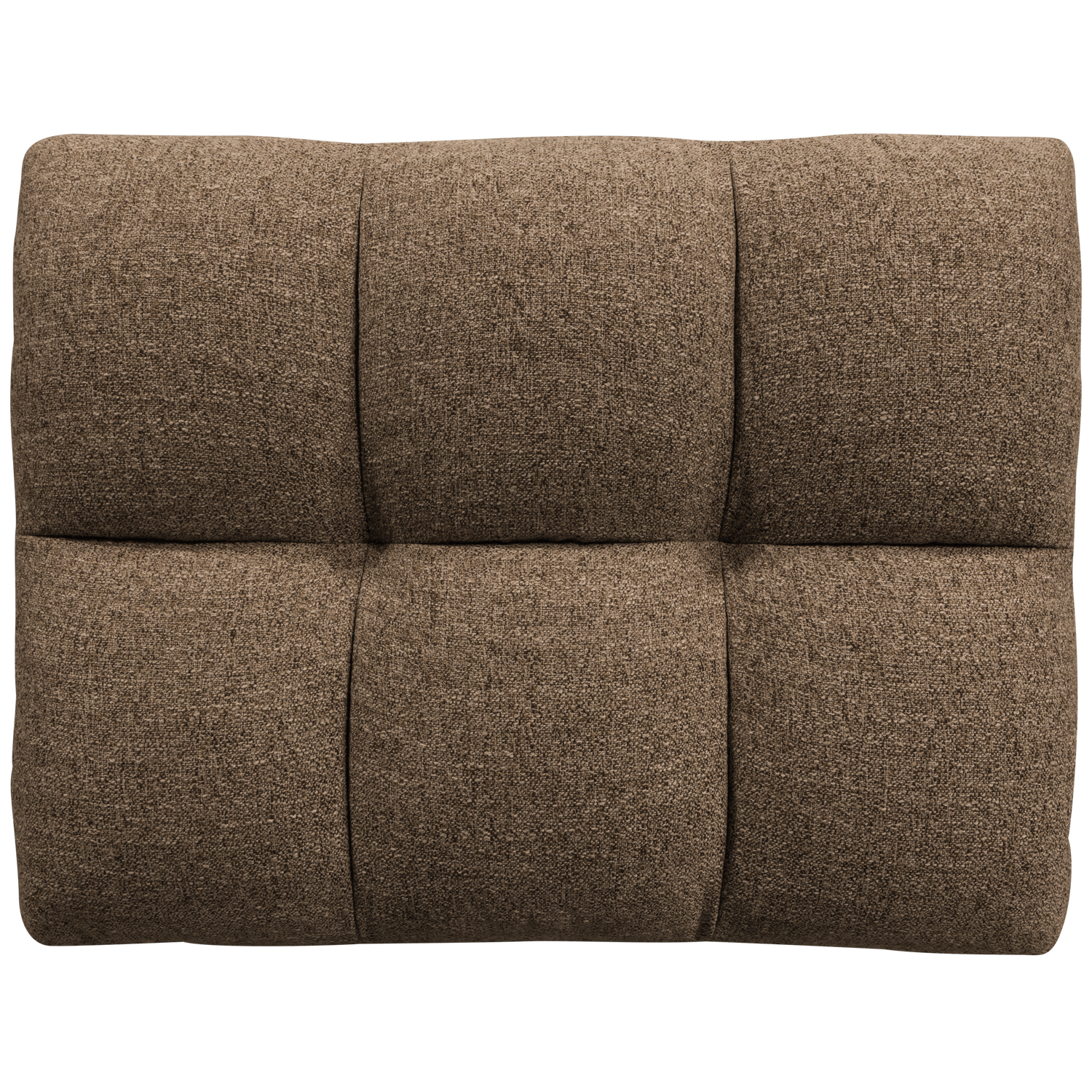 Allure Hocker Geweven Stof Donkerbruin Melange