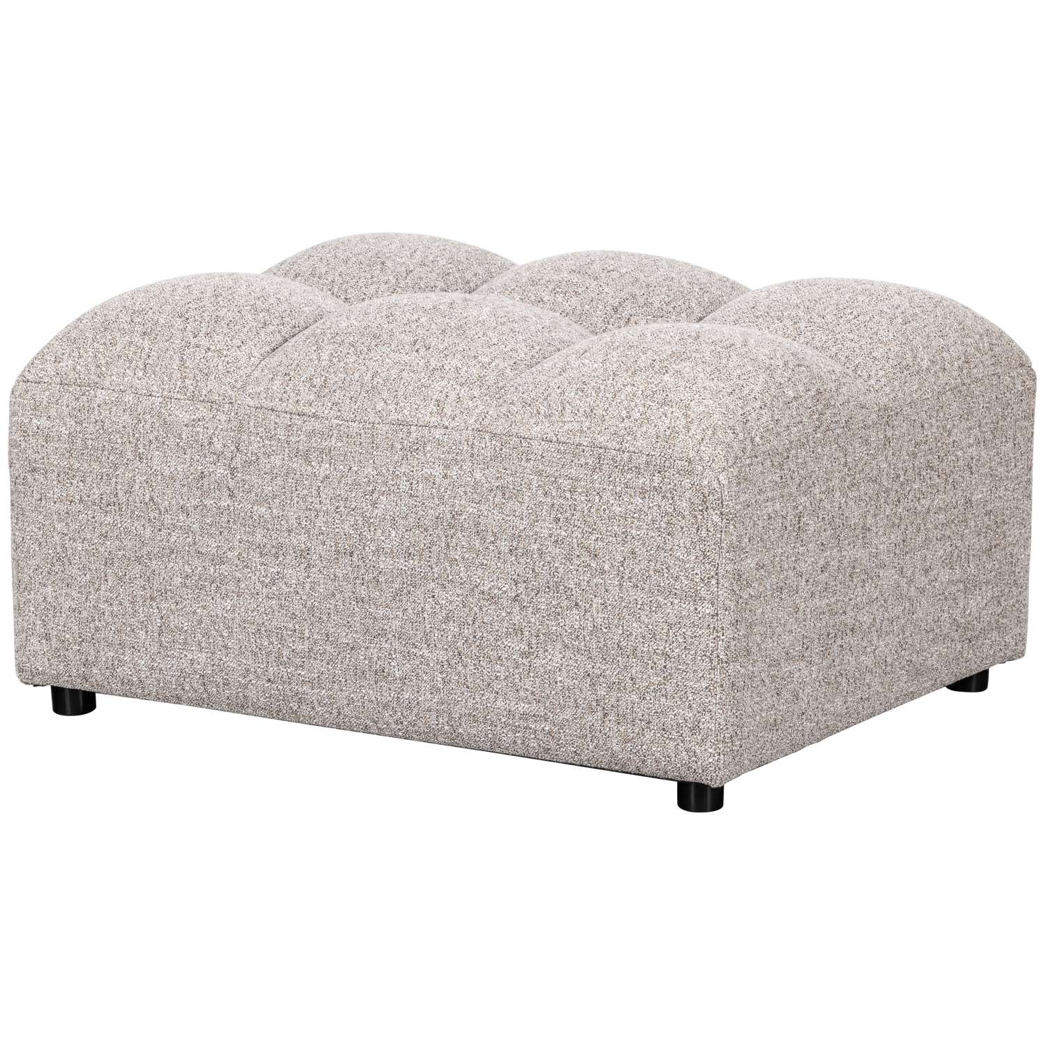 Allure Hocker Geweven Stof Naturel Melange