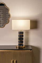 Tafellamp Levina incl. lampenkap (Black/gold) – Richmond Interiors (afbeelding 5)
