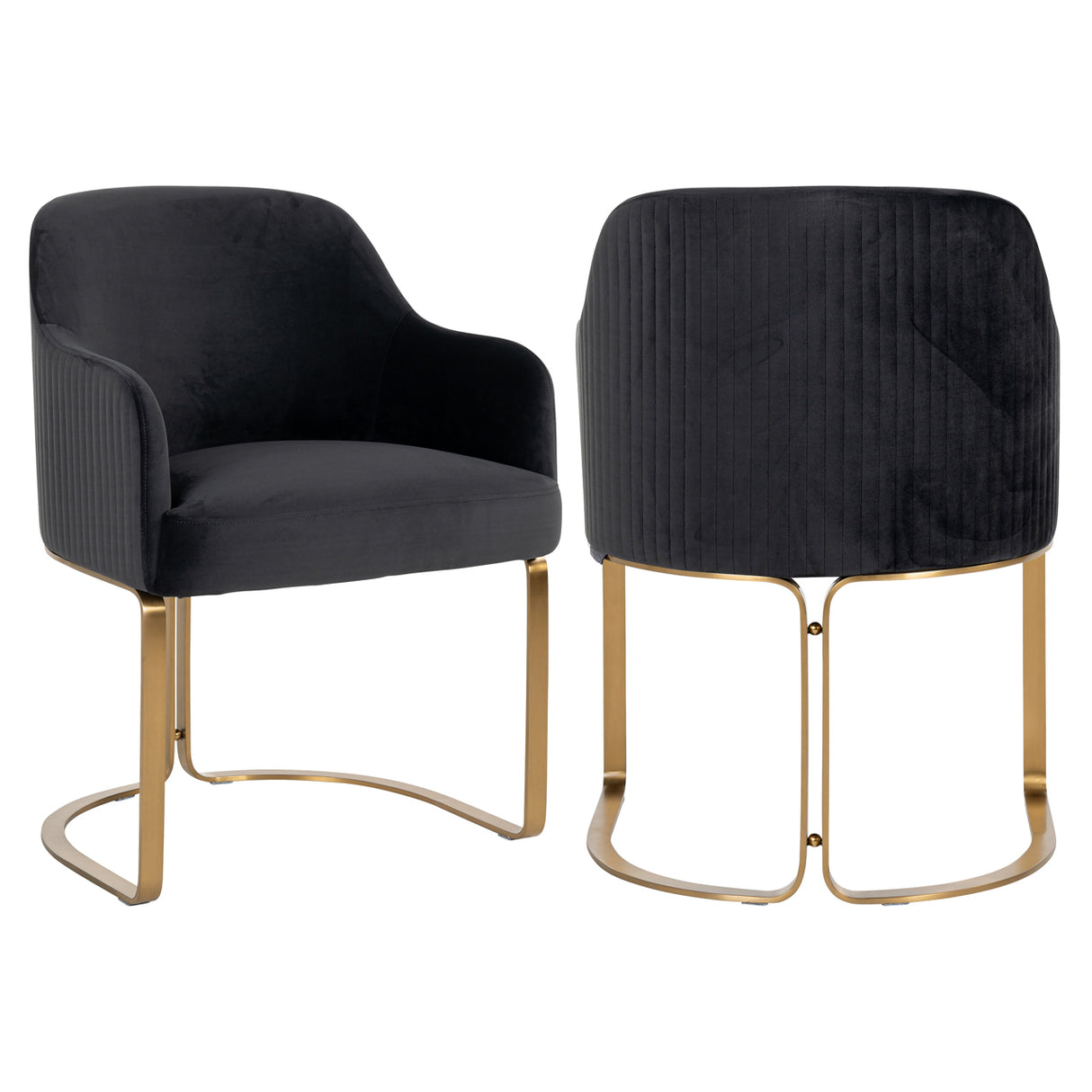 Eetkamerstoel Hadley quartz anthracite fire retardant