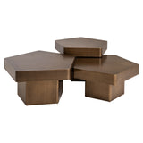 Salontafel Hexa brushed gold (Set of 3) van Richmond Interiors – Luxe comfort op maat van PureWonen. Vraag naar de beste prijs.