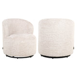 Lounge stoel Jackie lovely cream swivel kids