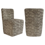 Eetkamerstoel Lorain greige on wheels