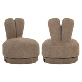 Lounge stoel Bunny taupe swivel kids