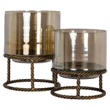 Windlicht Ropia gold large