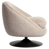 Lounge stoel Nodo natural chunky swivel