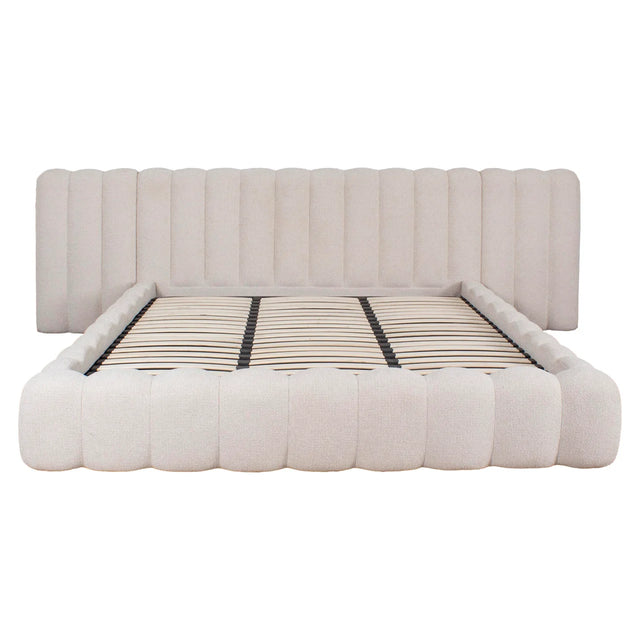 Bed Cupidon cream fancy 180x210 with storage