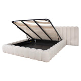 Bed Cupidon cream fancy 180x210 with storage