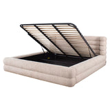 Bed Obidis natural linear 180x210 with storage