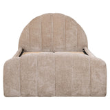 Bed Pixie clay chenille 120x200 with pull-out bed