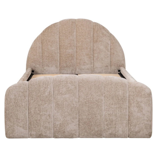 Bed Pixie clay chenille 120x200 with pull-out bed