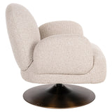 Lounge stoel Kagney biscotti swivel