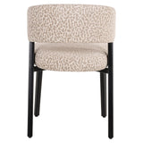 Eetkamerstoel Zeno beige leopard