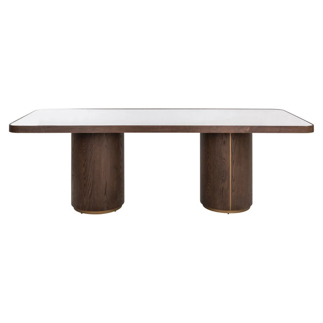 Eettafel Willox brown 235 including glass