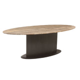 Eettafel Russo brown oval 235