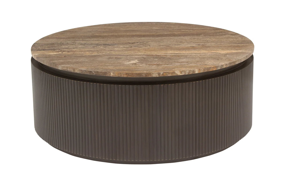 Salontafel Russo brown 90Ø van Richmond Interiors – Luxe comfort op maat van PureWonen. Vraag naar de beste prijs.