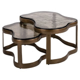 Salontafel Fairfield brass antique (Set of 2)