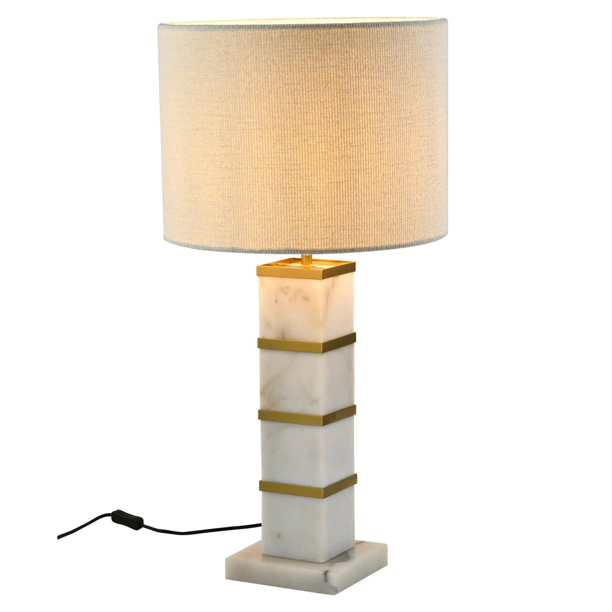 Tafellamp Celinae white including lampshade