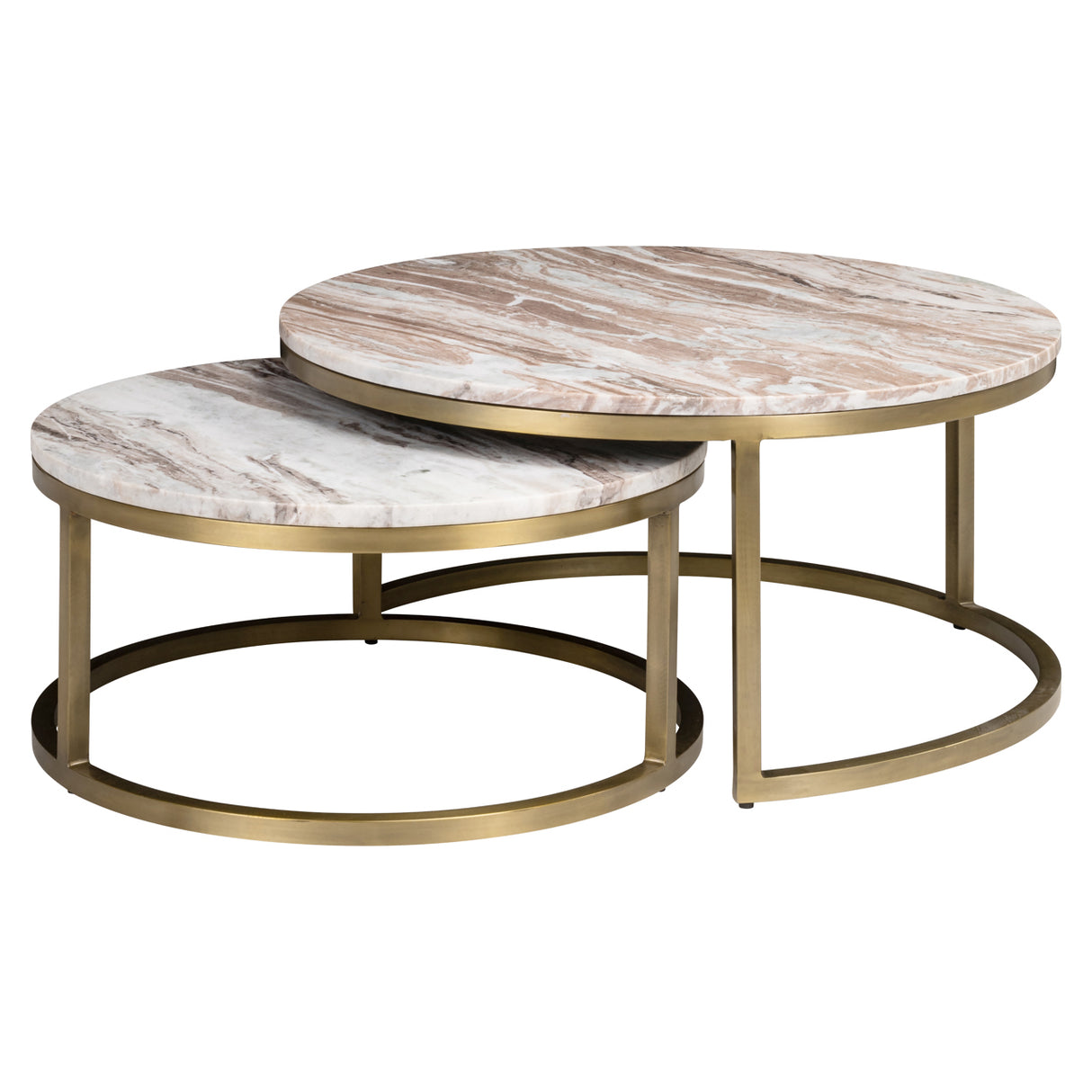Salontafel Bottega Blush beige (Set of 2)