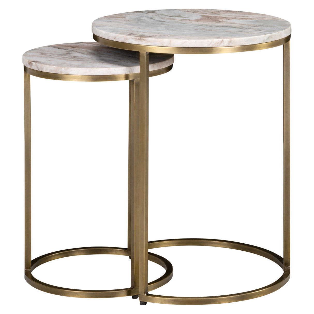 Bijzettafel Bottega Blush beige (Set of 2)