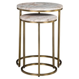 Bijzettafel Bottega Blush beige (Set of 2)