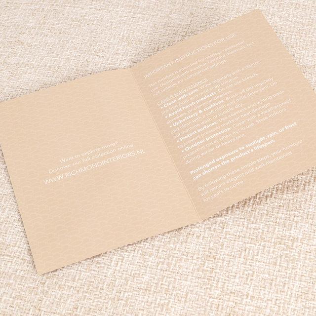 Buiten bank Dawson beige alpine cornersofa