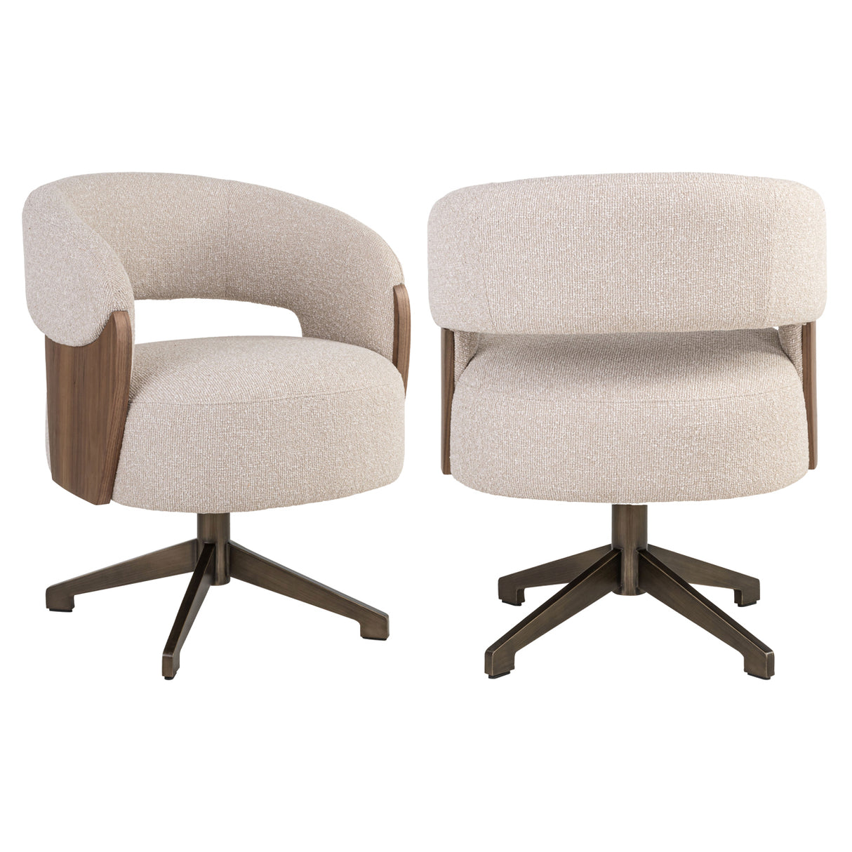 Eetkamerstoel Pollux lodge desert walnut